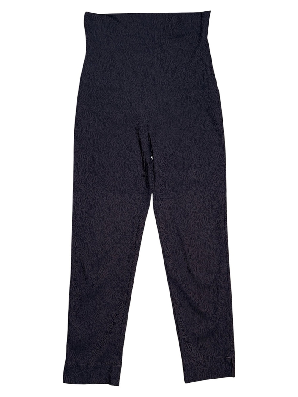 Butte Kai Rand Magic Stretch Foldover Waist Textured Knit Trouser Brown/Black S